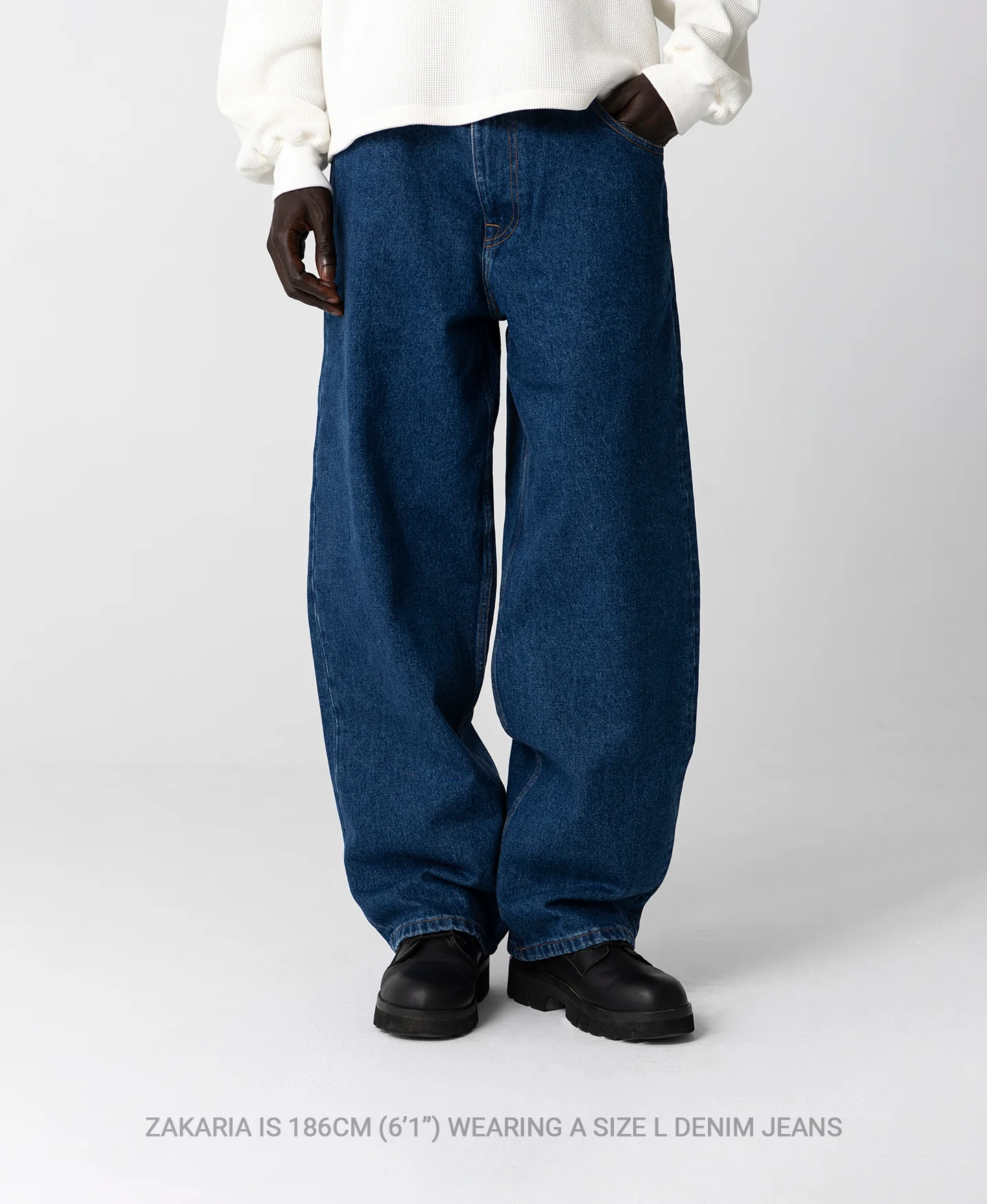 14oz 'Stone Wash' Denim Jeans - Image 9